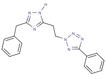 2-[2-(3-benzyl-1H-1,2,4-triazol-5-yl)ethyl]-5-phenyl-2H-tetrazole