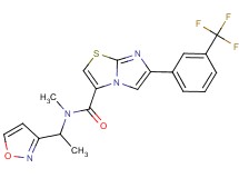 N-[1-(3-isoxazolyl)ethyl]-N-methyl-6-[3-(trifluoromethyl)phenyl]imidazo[2,1-b][1,3]thiazole-3-carboxamide