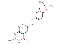 N-[(2,2-dimethyl-2,3-dihydro-1-benzofuran-5-yl)methyl]-2-(2,4-dimethyl-6-oxo-1,6-dihydropyrimidin-5-yl)acetamide