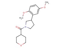 3-(2,5-dimethoxyphenyl)-1-(tetrahydro-2H-pyran-4-ylcarbonyl)pyrrolidine