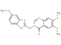 6,7-dimethoxy-3-[(5-methoxy-1H-benzimidazol-2-yl)methyl]quinazolin-4(3H)-one