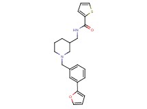 N-({1-[3-(2-furyl)benzyl]-3-piperidinyl}methyl)-2-thiophenecarboxamide
