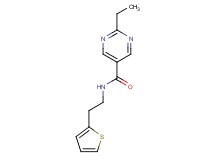 2-ethyl-N-[2-(2-thienyl)ethyl]pyrimidine-5-carboxamide