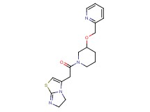 3-{2-oxo-2-[3-(2-pyridinylmethoxy)-1-piperidinyl]ethyl}-5,6-dihydroimidazo[2,1-b][1,3]thiazole