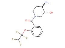 (3R*,4R*)-4-amino-1-[2-(1,1,2,2-tetrafluoroethoxy)benzoyl]piperidin-3-ol