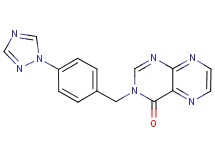 3-[4-(1H-1,2,4-triazol-1-yl)benzyl]pteridin-4(3H)-one