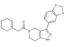3-(1,3-benzodioxol-5-yl)-5-(cyclohex-1-en-1-ylacetyl)-4,5,6,7-tetrahydro-1H-pyrazolo[4,3-c]pyridine