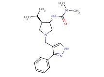 N'-{(3S*,4R*)-4-isopropyl-1-[(3-phenyl-1H-pyrazol-4-yl)methyl]-3-pyrrolidinyl}-N,N-dimethylurea