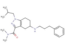 1-isobutyl-N,N-dimethyl-5-[(3-phenylpropyl)amino]-4,5,6,7-tetrahydro-1H-indazole-3-carboxamide