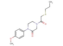 1-(4-methoxyphenyl)-4-[(propylthio)acetyl]-2-piperazinone