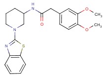 N-[1-(1,3-benzothiazol-2-yl)-3-piperidinyl]-2-(3,4-dimethoxyphenyl)acetamide