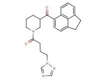 1,2-dihydro-5-acenaphthylenyl{1-[4-(1H-1,2,4-triazol-1-yl)butanoyl]-3-piperidinyl}methanone