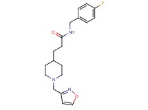N-(4-fluorobenzyl)-3-[1-(3-isoxazolylmethyl)-4-piperidinyl]propanamide
