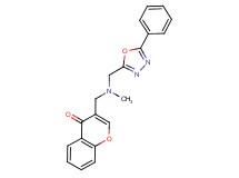 3-({methyl[(5-phenyl-1,3,4-oxadiazol-2-yl)methyl]amino}methyl)-4H-chromen-4-one