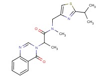N-[(2-isopropyl-1,3-thiazol-4-yl)methyl]-N-methyl-2-(4-oxo-3(4H)-quinazolinyl)propanamide