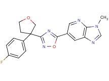 6-{3-[3-(4-fluorophenyl)tetrahydrofuran-3-yl]-1,2,4-oxadiazol-5-yl}-3-methyl-3H-imidazo[4,5-b]pyridine
