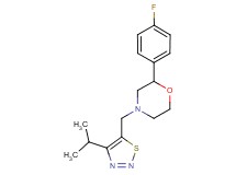 2-(4-fluorophenyl)-4-[(4-isopropyl-1,2,3-thiadiazol-5-yl)methyl]morpholine