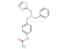 N-(4-{[benzyl(1,3-thiazol-2-ylmethyl)amino]methyl}phenyl)acetamide
