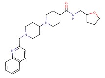 1'-(2-quinolinylmethyl)-N-(tetrahydro-2-furanylmethyl)-1,4'-bipiperidine-4-carboxamide