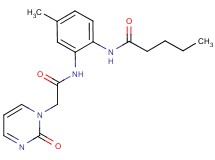 N-(4-methyl-2-{[(2-oxopyrimidin-1(2H)-yl)acetyl]amino}phenyl)pentanamide