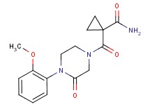 1-{[4-(2-methoxyphenyl)-3-oxo-1-piperazinyl]carbonyl}cyclopropanecarboxamide
