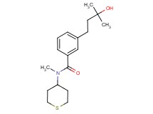 3-(3-hydroxy-3-methylbutyl)-N-methyl-N-(tetrahydro-2H-thiopyran-4-yl)benzamide