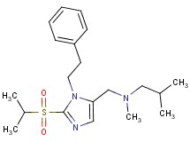 N-{[2-(isopropylsulfonyl)-1-(2-phenylethyl)-1H-imidazol-5-yl]methyl}-N,2-dimethyl-1-propanamine