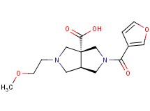 (3aR*,6aR*)-2-(3-furoyl)-5-(2-methoxyethyl)hexahydropyrrolo[3,4-c]pyrrole-3a(1H)-carboxylic acid