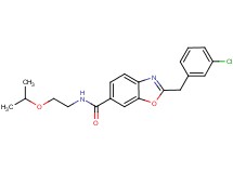 2-(3-chlorobenzyl)-N-(2-isopropoxyethyl)-1,3-benzoxazole-6-carboxamide