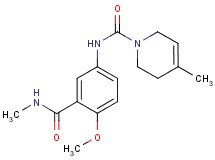 N-{4-methoxy-3-[(methylamino)carbonyl]phenyl}-4-methyl-3,6-dihydropyridine-1(2H)-carboxamide