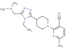 2-(4-{5-[(dimethylamino)methyl]-4-ethyl-4H-1,2,4-triazol-3-yl}piperidin-1-yl)-6-methylnicotinonitrile