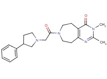 2,3-dimethyl-7-[(3-phenylpyrrolidin-1-yl)acetyl]-3,5,6,7,8,9-hexahydro-4H-pyrimido[4,5-d]azepin-4-one