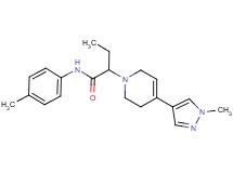 N-(4-methylphenyl)-2-[4-(1-methyl-1H-pyrazol-4-yl)-3,6-dihydropyridin-1(2H)-yl]butanamide