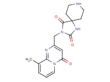 3-[(9-methyl-4-oxo-4H-pyrido[1,2-a]pyrimidin-2-yl)methyl]-1,3,8-triazaspiro[4.5]decane-2,4-dione