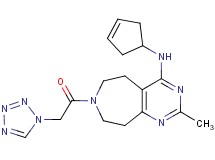 N-cyclopent-3-en-1-yl-2-methyl-7-(1H-tetrazol-1-ylacetyl)-6,7,8,9-tetrahydro-5H-pyrimido[4,5-d]azepin-4-amine