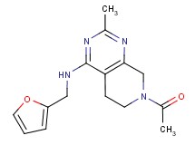 7-acetyl-N-(2-furylmethyl)-2-methyl-5,6,7,8-tetrahydropyrido[3,4-d]pyrimidin-4-amine