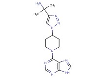 (1-methyl-1-{1-[1-(9H-purin-6-yl)piperidin-4-yl]-1H-1,2,3-triazol-4-yl}ethyl)amine