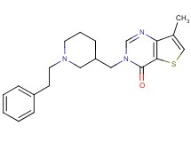 7-methyl-3-{[1-(2-phenylethyl)piperidin-3-yl]methyl}thieno[3,2-d]pyrimidin-4(3H)-one