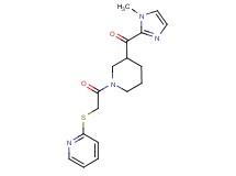(1-methyl-1H-imidazol-2-yl){1-[(2-pyridinylthio)acetyl]-3-piperidinyl}methanone