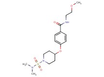 4-({1-[(dimethylamino)sulfonyl]piperidin-4-yl}oxy)-N-(2-methoxyethyl)benzamide