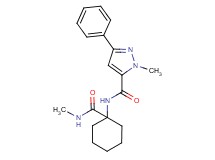 1-methyl-N-{1-[(methylamino)carbonyl]cyclohexyl}-3-phenyl-1H-pyrazole-5-carboxamide