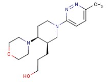 3-[(3R*,4S*)-1-(6-methylpyridazin-3-yl)-4-morpholin-4-ylpiperidin-3-yl]propan-1-ol
