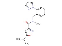 5-isopropyl-N-methyl-N-[2-(1H-pyrazol-1-yl)benzyl]isoxazole-3-carboxamide