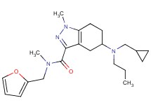 5-[(cyclopropylmethyl)(propyl)amino]-N-(2-furylmethyl)-N,1-dimethyl-4,5,6,7-tetrahydro-1H-indazole-3-carboxamide