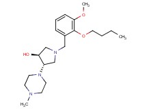 (3S*,4S*)-1-(2-butoxy-3-methoxybenzyl)-4-(4-methylpiperazin-1-yl)pyrrolidin-3-ol