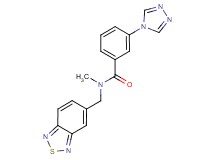 N-(2,1,3-benzothiadiazol-5-ylmethyl)-N-methyl-3-(4H-1,2,4-triazol-4-yl)benzamide