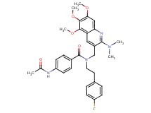 4-(acetylamino)-N-{[2-(dimethylamino)-5,6,7-trimethoxy-3-quinolinyl]methyl}-N-[2-(4-fluorophenyl)ethyl]benzamide