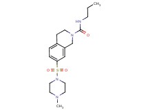 7-[(4-methylpiperazin-1-yl)sulfonyl]-N-propyl-3,4-dihydroisoquinoline-2(1H)-carboxamide