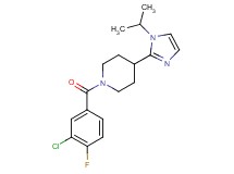 1-(3-chloro-4-fluorobenzoyl)-4-(1-isopropyl-1H-imidazol-2-yl)piperidine