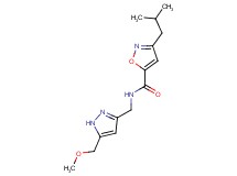 3-isobutyl-N-{[5-(methoxymethyl)-1H-pyrazol-3-yl]methyl}-5-isoxazolecarboxamide